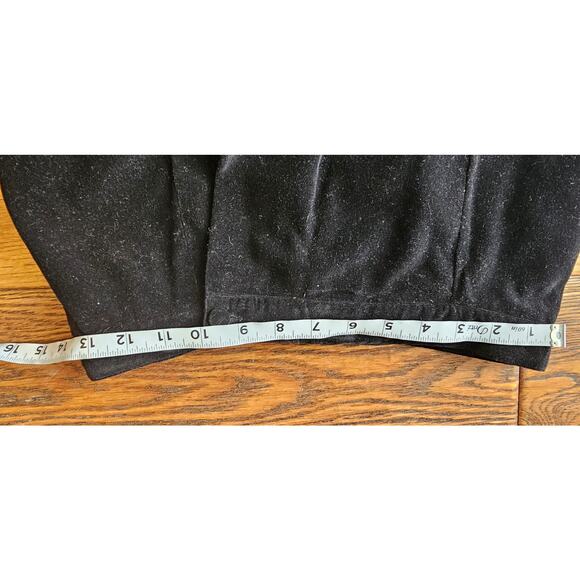 Vintage Eagle's Eye‎ Black Velvet Christmas Holiday Maxi Skirt Candy Canes 26 8 - Picture 6 of 8